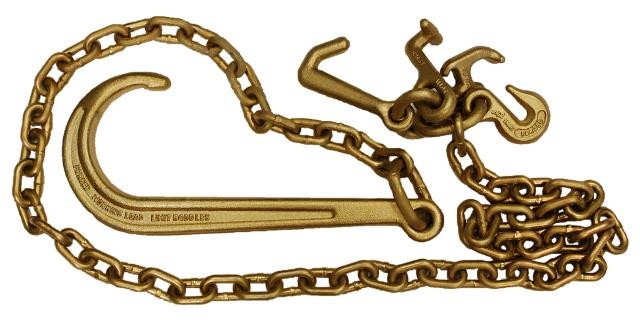 5/16'' Tow Chain Transport R T Datsun Hook Cluster, 8