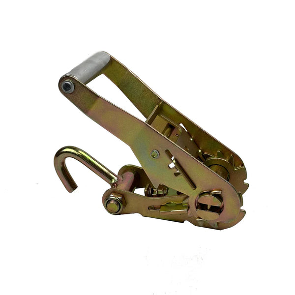 2'' Short Wide Ratchet Buckle with Single Finger Hook