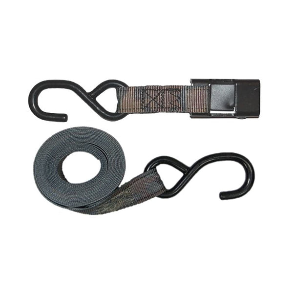 1x9' Camouflage Cam Buckle Strap Tie Down S Hooks
