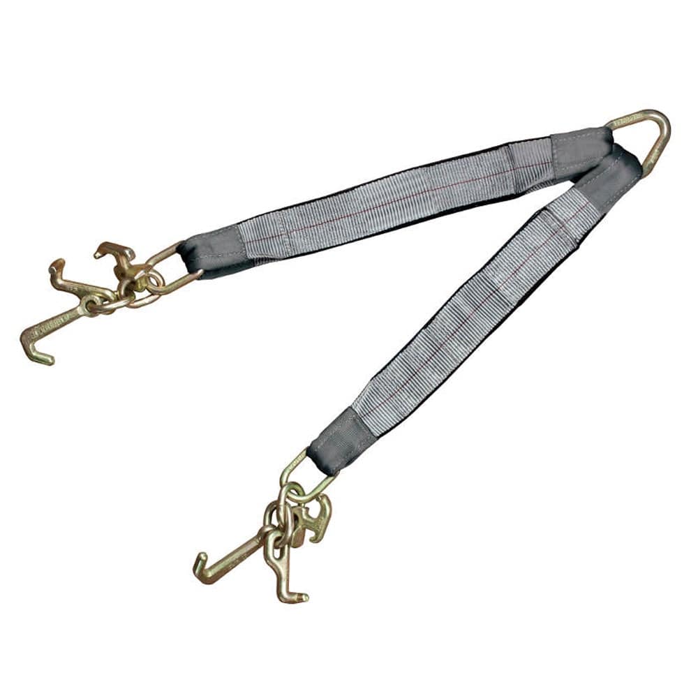 3'' Two Legs RT Mini J Hooks Tow V Bridle Straps 5400 LBS - 24 | Manufacturer Express